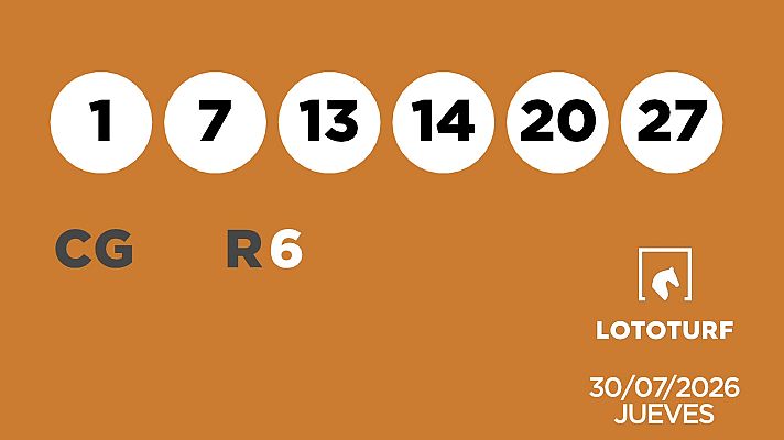SELAE - Sorteo de Lotería Lototurf: 30/07/2026