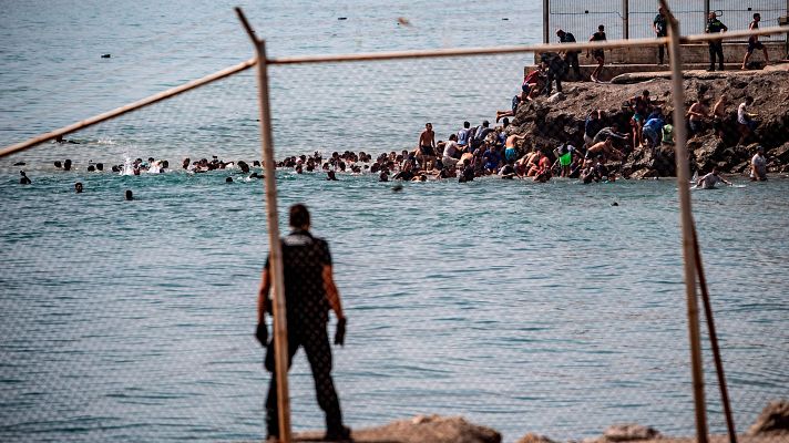Telediario 1 - Frontera de Ceuta: ¿Crisis migratoria o coerción política?