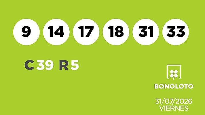 SELAE - Sorteo de la Lotería Bonoloto y Euromillones del 31/07/2026