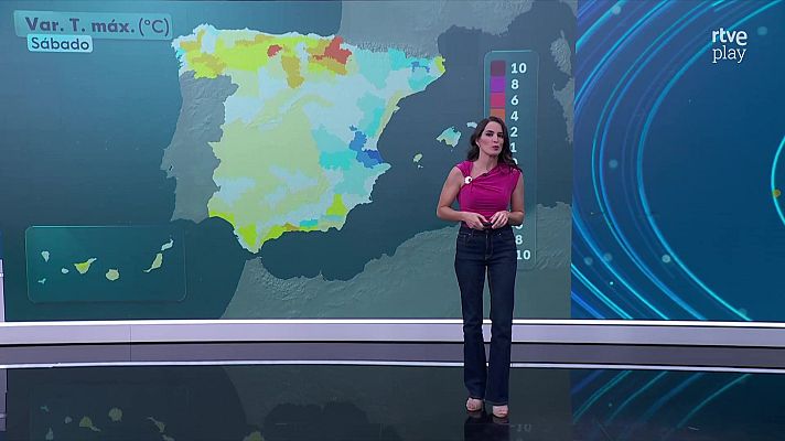El tiempo - Temperaturas elevadas, por encima de los 35 grados en amplias zonas del interior peninsular, el interior de Mallorca y Canarias