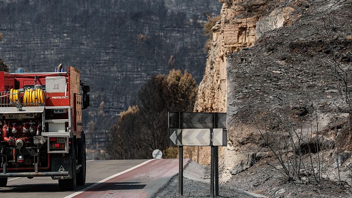 Telediario Fin de Semana - Estabilizado el incendio de la Vall d'Uixó (Castellón)