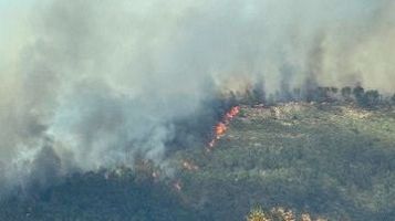 El incendio en Casas de Mill�n (C�ceres) est� "en v�as de estabilizaci�n" y se levanta el confinamiento