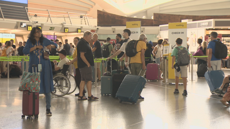 Día de operación salida en el aeropuerto de Loiu