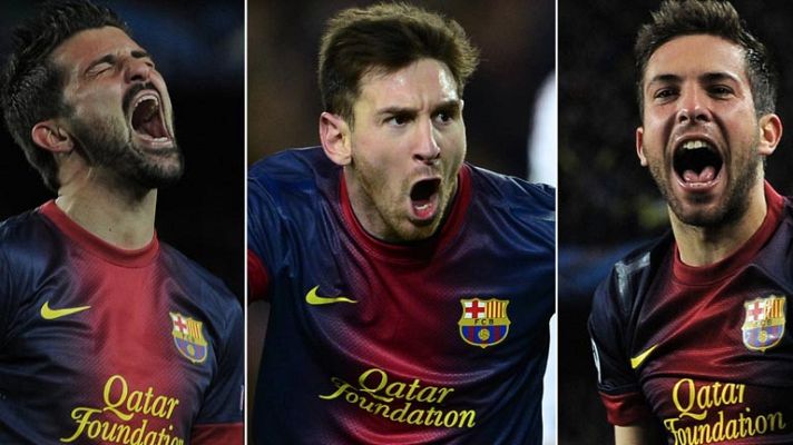 Telediario 1 - El Barcelona se gana los cuartos con el Milan