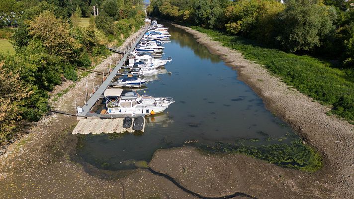 Telediario 1 - Cruceros cancelados por la sequía en el Danubio y el Rin