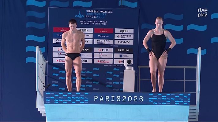 Natación - Campeonato de Europa de Deportes Acuáticos. Natación saltos: Final Sincro Mixto de Plataforma 10 metros y Final Masculina de Trampolín 3 metros 