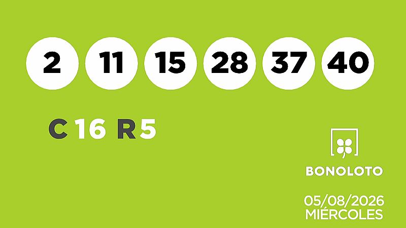 Sorteo de la Lotería Bonoloto del 05/08/2026 - Ver ahora