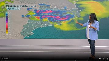 Tarda d'aiguats torrencials, tempestes, pedregades i ventades