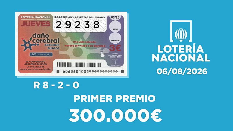 Sorteo de la Loter�a Nacional del 06/08/2026 - Ver ahora