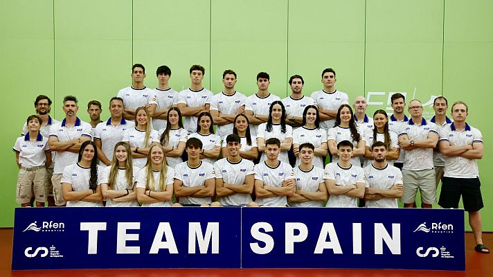 Teledeporte - El equipo español de natación en línea ya está listo para el Europeo de París