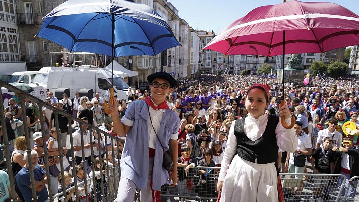 Telenorte - País Vasco - Los txikis, protagonistas de la jornada en las fiestas de Vitoria-Gasteiz