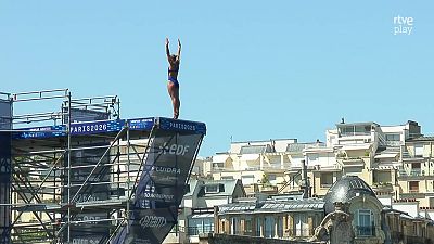 Campeonato de Europa de Deportes Acuáticos. Natación saltos de gran altura: Final Femenina de 20 metros. Ronda 1 y 2.