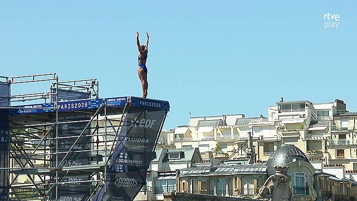 Natación - Campeonato de Europa de Deportes Acuáticos. Natación saltos de gran altura: Final Femenina de 20 metros. Ronda 1 y 2.
