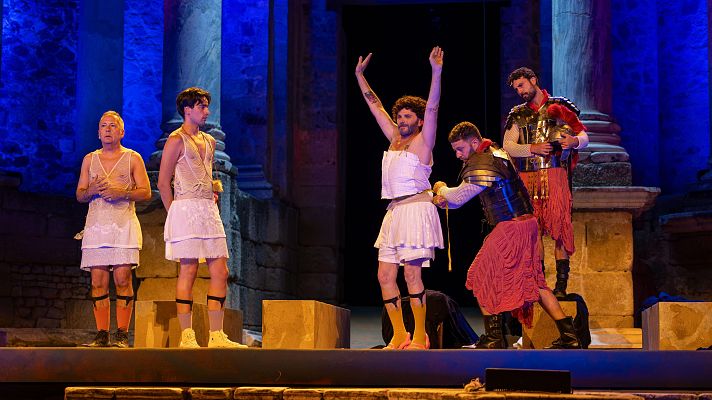 Telediario 1 - Fernando Tejero debuta en el Festival de Teatro de Mérida con 'Cómicos de Roma'