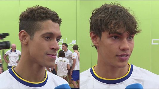 Hugo Gonz�lez y Luca Hoek, el veterano y el debutante, esperanzados en el relevo para el Europeo de Nataci�n