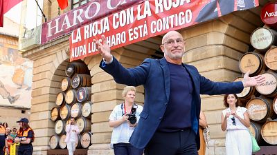 Luis de la Fuente, homenajeado en Haro, su pueblo natal