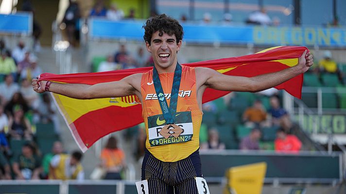 Teledeporte - Alejandro Ríos logra el bronce mundial sub20 en los 800m, primer logro para España en 26 años