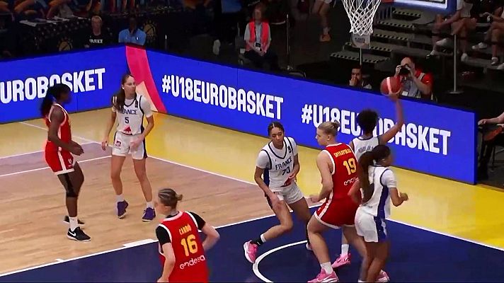 Baloncesto en RTVE - Resumen y mejores momentos del España - Francia, final del Eurobasket sub-18