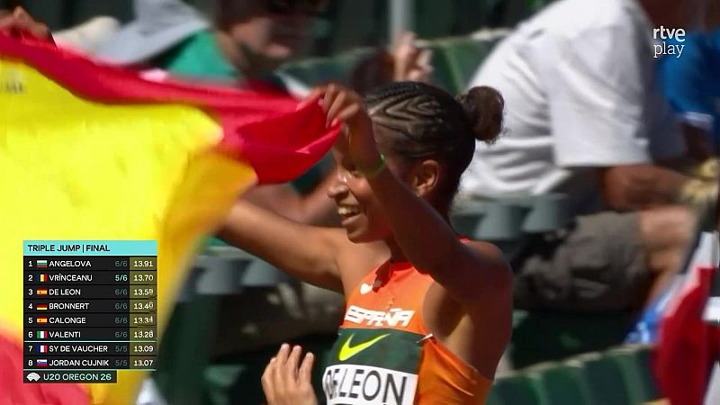 Ana Estrella de León, bronce en triple salto en el Mundial sub-20 | Ver