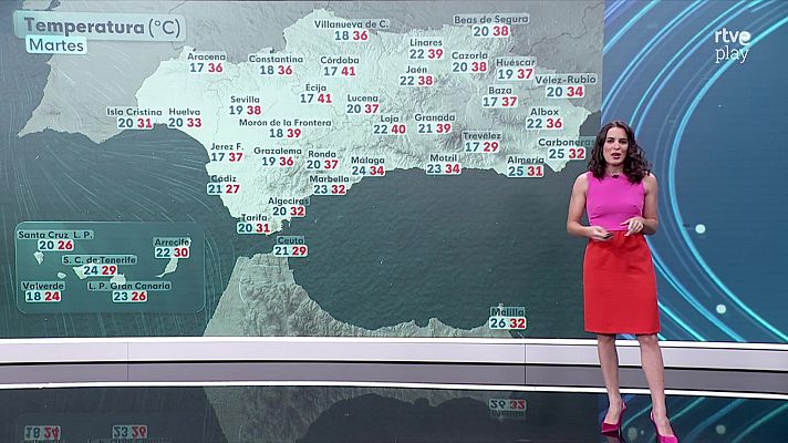 El tiempo - Máximas en ascenso en el extremo noroeste peninsular y Alborán, descensos en la mitad este