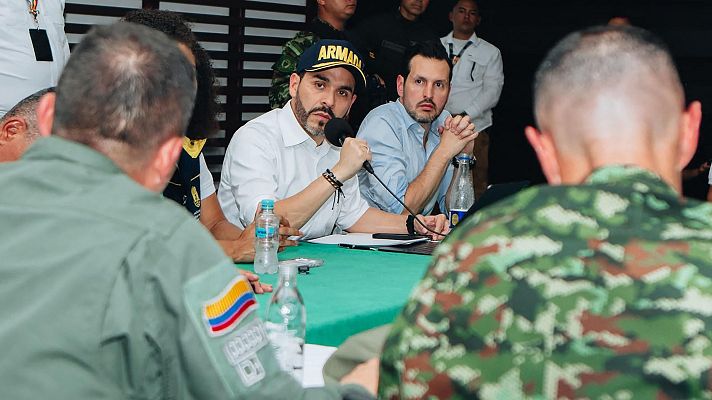 Telediario 1 - El terremoto en Colombia, el primer gran desafío para el presidente Abelardo de la Espriella
