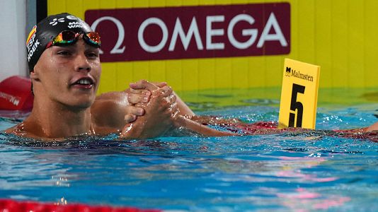 Luca Hoek maravilla en el Europeo de nataci�n: a la final del 100 libre con el 2� tiempo y un apabullante r�cord de Espa�a