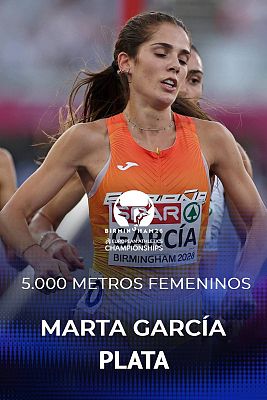 Atletismo - Marta García se cuelga la medalla de plata de 5.000m en el Campeonato de Europa en Birmingham