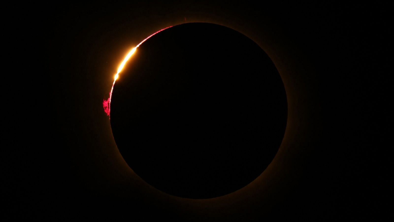 Totalidad del eclipse solar 2026 desde el Observatorio de Yebes (Guadalajara)