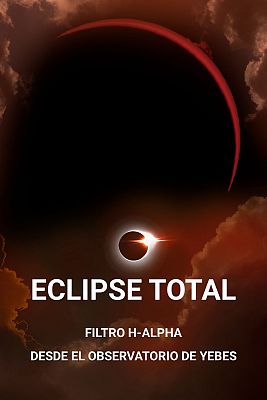 Especiales informativos - Totalidad del eclipse solar 2026 con filtro H-Alpha desde el Observatorio de Yebes (Guadalajara)