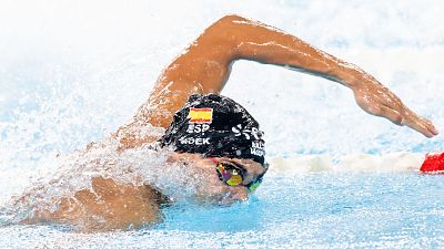El nadador español Luca Hoek, cuarto de Europa en los 100m libres a sus 18 años