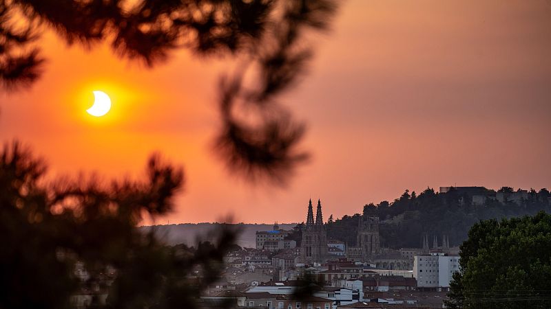 El gran momento del eclipse en Castilla y León