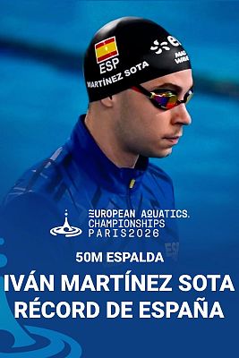 Natación - Iván Martínez logra el récord de España en 50m espalda con 24.40 y se mete en la final