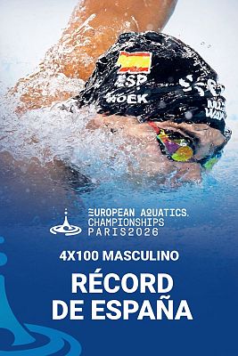 Natación - España, sensacional, acaba cuarta de Europa en 4x100
