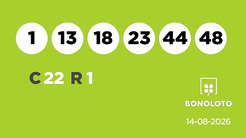 Sorteo de la Lotería Bonoloto y Euromillones del 14/08/2026 - Ver ahora