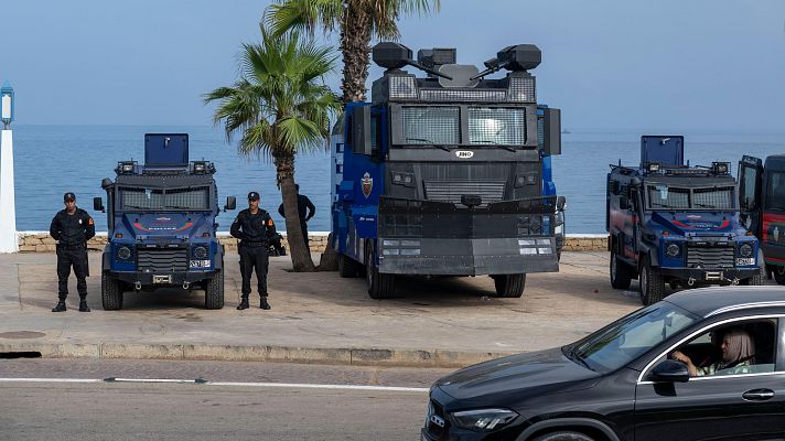 Telediario 2 - La frontera ceutí se blinda ante la posibilidad de una nueva entrada masiva de migrantes en la ciudad autónoma