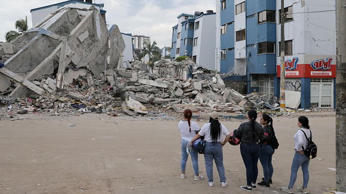 Telediario Fin de Semana - Los afectados por el terremoto en Colombia lamentan que la ayuda que llega es escasa
