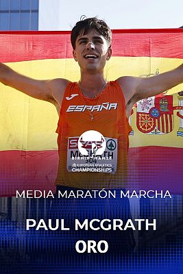 Atletismo - Paul McGrath  se cuelga el oro europeo en la media maratón marcha en el Europeo de Atletismo de Birmingham 2026
