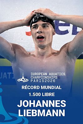 Natación - Johannes Liebmann pulveriza el récord del mundo de los 1.500m