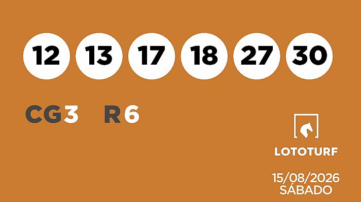 SELAE - Sorteo de Lotería Lototurf: 15/08/2026