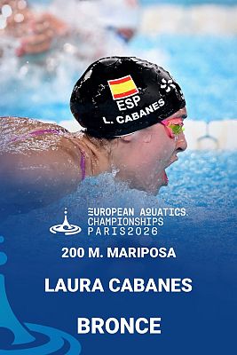 Natación - Laura Cabanes logra el bronce europeo en los 200m mariposa