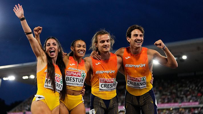 Atletismo - España, bronce en el relevo 4x100 mixto del Europeo de atletismo