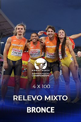 Atletismo - España, bronce en el relevo 4x100 mixto del Europeo de atletismo