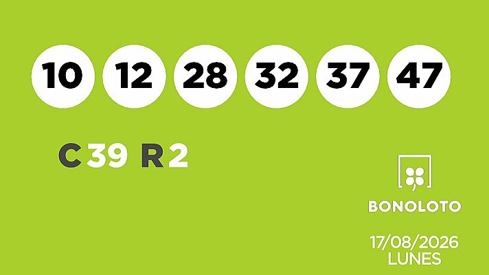 SELAE - Sorteo de la Lotería Bonoloto del 17/08/2026