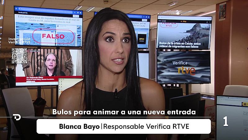 VerificaRTVE en el Telediario de TVE: desinformaci�n en el llamamiento de entrada a Ceuta