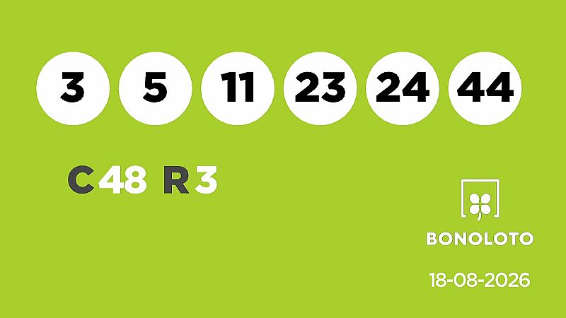 Sorteo de la Lotería Bonoloto y Euromillones del 18/08/2026 - Ver ahora