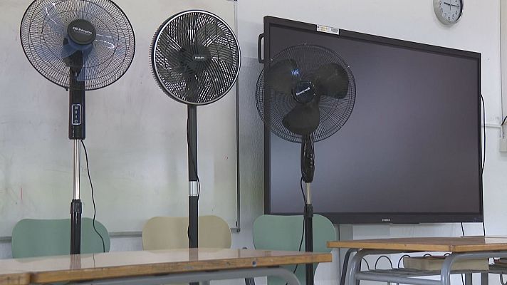 Telenavarra - Climatización de las aulas: en marcha en 18 colegios de Pamplona y Tudela