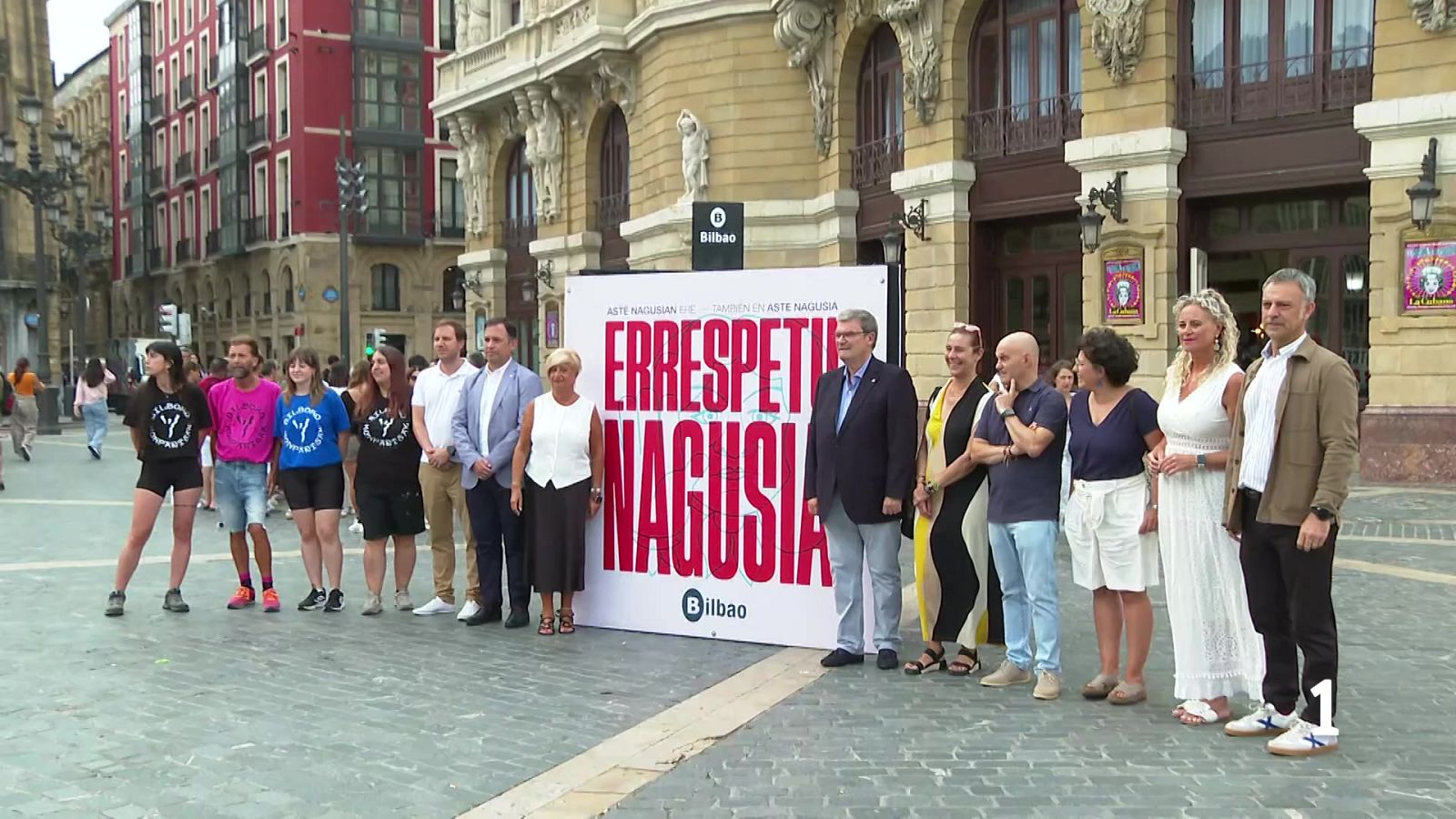 Ayuntamiento y konparsas presentan campaña contra agresiones - Telenorte - País Vasco | Ver