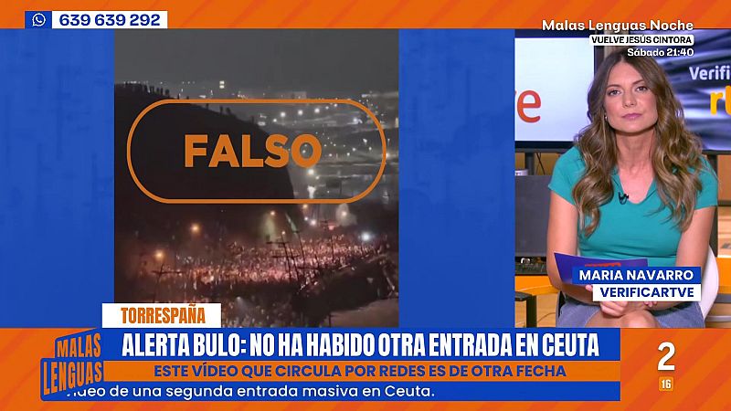 VerificaRTVE desmonta bulos sobre la situaci�n en Ceuta en Malas Lenguas