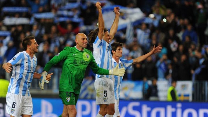 Telediario 1 - El Málaga, de dulce, supera al Oporto en Champions