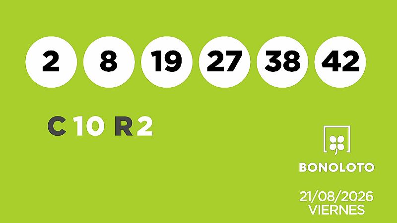 Sorteo de la Lotería Bonoloto y Euromillones del 21/08/2026 - Ver ahora